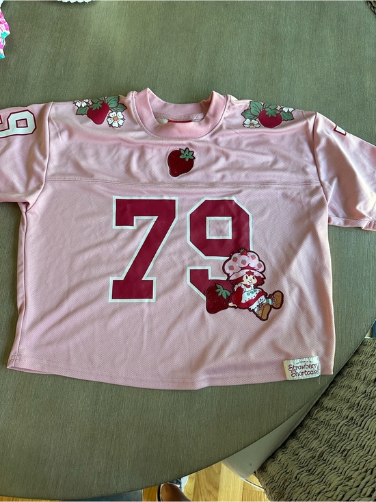 Strawberry Shortcake Other - Pink strawberry shortcake Jersey Top with Number 79 SM